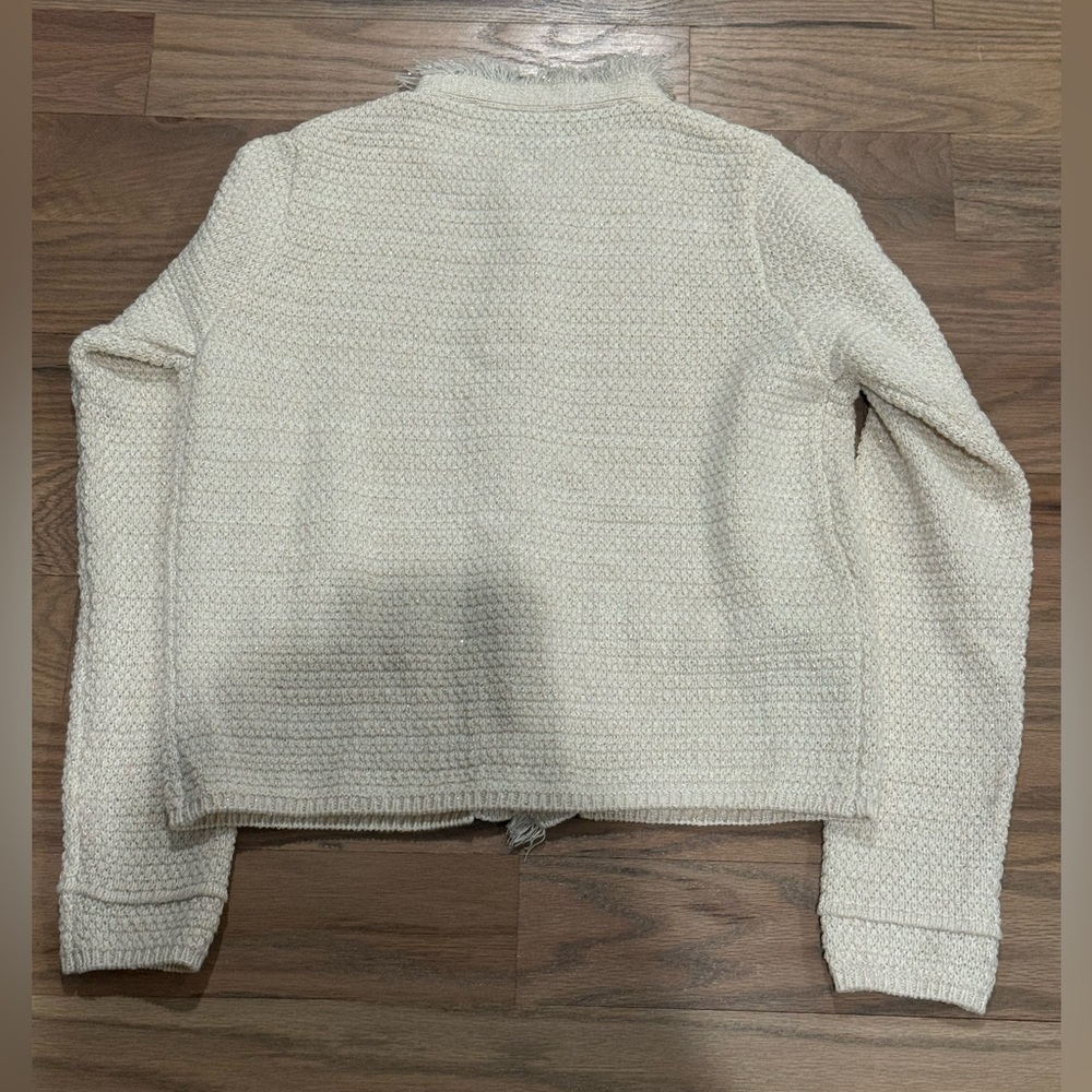 Mango Cream Button-Up Cardigan - Picture 8 of 8